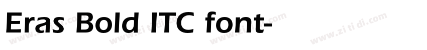 Eras Bold ITC font字体转换